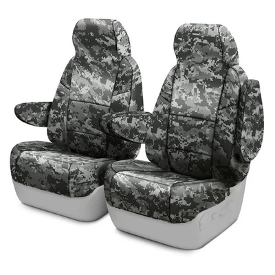 For GMC Envoy XUV 04 Coverking Digital 1st Row Camo Urban Custom Seat Covers - Изображение 1 из 4