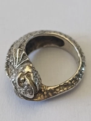Bague Poisson Argent Massif Taille 53 - 9,5 g Bijoux - Photo 1/4