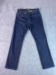 Jeans Brave Star Uomo 34x32 Blu Selvedge Denim Vero Dritto Bottone Fly USA - Foto 1 di 14