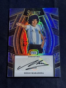 2023-24 Panini Select FIFA Diego Maradona Silver Prizm Auto Argentina #SS-DM - Foto 1 di 2