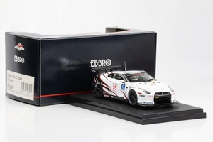 1:43 Ebbro Nissan GT-R GT1 2009 Silverstone Bianco #35 M. Krumm (D) . Turner - Foto 1 di 4