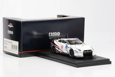 1:43 Ebbro Nissan GT-R GT1 2009 Silverstone Bianco #35 M. Krumm (D) . Turner - Immagine 1 di 4