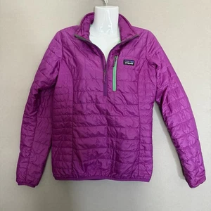 Patagonia Nano Puff Pullover Jacket Extra Small XS Ikat Womens Purple Primaloft - Picture 1 of 15