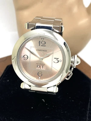 Cartier Pasha Women's Watch 2475 Swiss Automatic Rose Dial Stainless Steel 35mm - Image 1 of 4