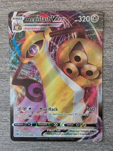 Juego de cartas coleccionables Pokémon Aegislash VMAX 127/185 Holo ultra raro - SP71 - Imagen 1 de 2