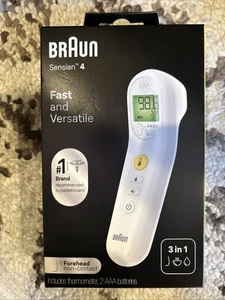 Braun Sensian 4 BNT100US No Touch Termometro 3 in 1 (NUOVO SIGILLATO) - Foto 1 di 4