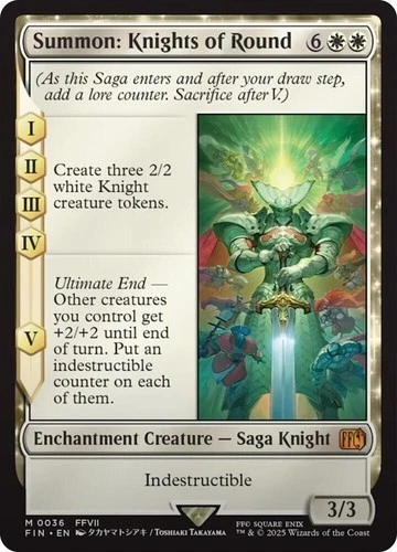 Summon Knights of the Round  - Final Fantasy - MTG - NM - Image 1 of 1