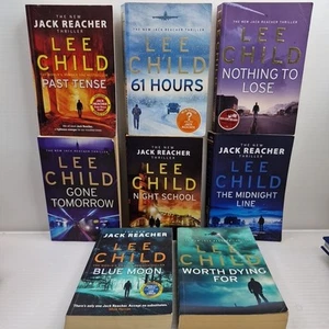 8 x Lee Child Books Jack Reacher Novel Bulk Lot Crime Thriller Large Paperback - Picture 1 of 21