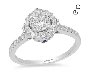 Engagement Ring Enchanted Disney Fine Jewellery Cinderella 0.40ct Diamond Ring - Picture 1 of 6