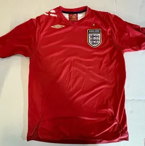 Umbro England 2006 Away Jersey Men’s Size M Red Soccer Shirt World Cup Euro Vtg - Picture 1 of 12