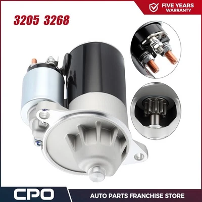 3205 Starter For Ford F150 F250 1989 1990 1991 1992-1995 4.9L 5.0L 5.8L 3268 USA - Image 1 of 4