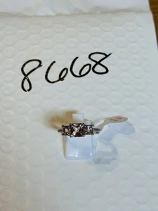 NWT Bomb Party Sz10 Revealed BP Ring RBP Brilliant Pink Rhodium P Band - Picture 1 of 8