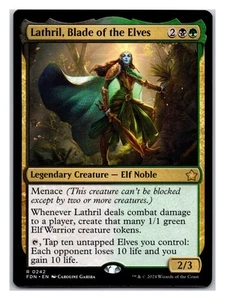 Lathril, Blade of the Elves #242 Foundations Magic_the_gathering Rare - Picture 1 of 2