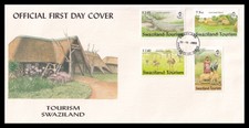 2002 Swaziland Tourism SG717-720 Set on Official FDC