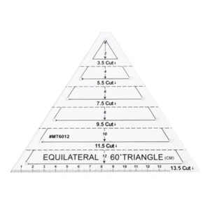 Equilateral for Triangle Sewing Ruler Handmade Quilting Ruler Sewing Craft Acces - Picture 1 of 8