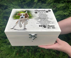 Dog Cat or any small pet, urn / memory box for cremation ashes, keepsake box - Picture 1 of 12