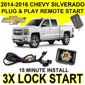 Plug & Play Remote Start System Simple For 2014-2016 Chevy Silverado GM7 - Picture 1 of 8