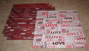 Reminisce 12x12 Dbl.Sided Shimmer Scrapbook Papers(4) ~ Be Mine....Love Words - Picture 1 of 1