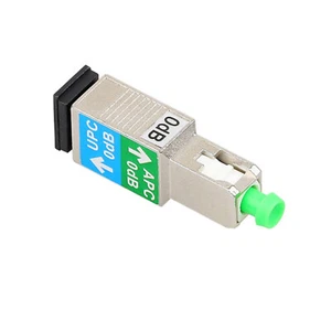 Fiber Optic 0dB SC/APC to SC/UPC Male To Female Converter Fiber Optic Adapter - Picture 1 of 14