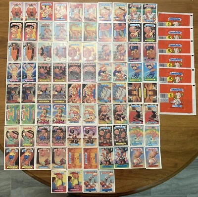 1987 TOPPS GARBAGE PAIL KIDS 11th SERIES 11 FULL SET 84/84 418A-459B A & B SETS - Image 1 of 4