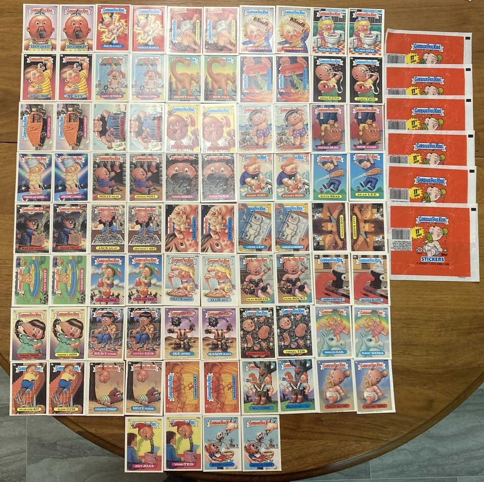 1987 TOPPS GARBAGE PAIL KIDS 11th SERIES 11 FULL SET 84/84 418A-459B A & B SETS - Image 1 of 4