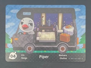 Piper 04 Animal Crossing Welcome Amiibo Card European RV MINT NEVER SCANNED - Picture 1 of 2