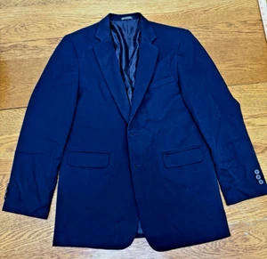 NWT Van Heusen Boys Blazer Size 18 Reg Navy Blue Blazer - 2 button - Picture 1 of 8