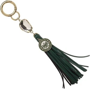 Nintendo Zelda Gamer Keychain with Green Tassle Triforce Video Game Accessories - Picture 1 of 12