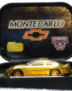 NASCAR 50th Anniversary 24K Gold Monte Carlo 1:24 Scale Racing Champions No COA - Picture 1 of 5