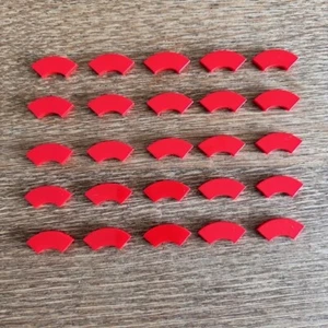 LEGO 2x2 flache Fliese mit Bogen (27925) 25 Stück, hellrot, kostenloser Versand UK - Bild 1 von 2