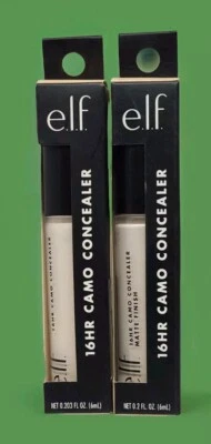 E.L.F. Elf 16HR Camo Full Coverage Matte Concealer 85842 Fair Warm .2oz Ea 2pcs - Image 1 of 2