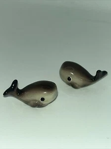 VTG Retired Hagen Renaker Mama & Dad Whale Couple Miniature Figurine Cartoon Lot - Picture 1 of 6