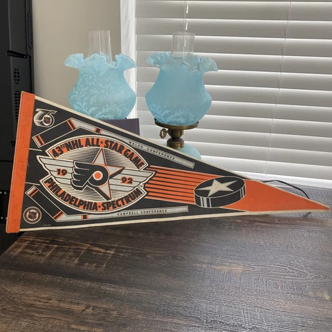 NHL Philadelphia Flyers Vintage 1992 43RD All*Star Game Team Logo Hockey Pennant Cover