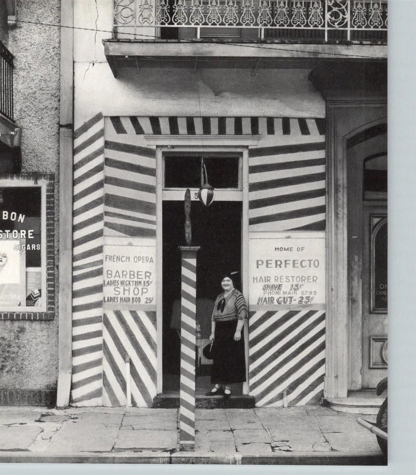Walker Evans 1935 Nueva Orleans Barbería Dama Americana Foto Original Grabado Foto 1 de 1