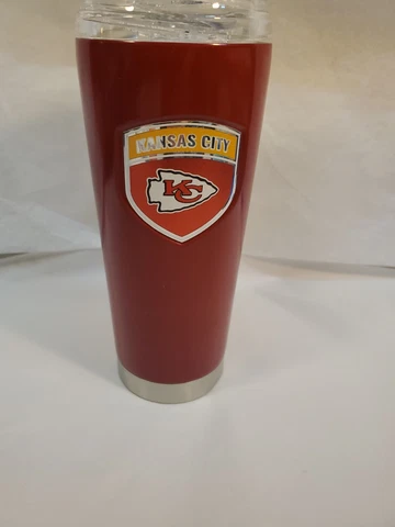 Kansas City Chiefs NFL 18 oz Vacuum Insulated Tumbler Roadie Cover