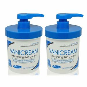Vanicream Moisturizing Skin Cream Sensitive Skin Fragrance Free 16 oz Pack of 2