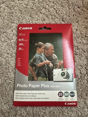 Canon Photo Paper Plus 260 G/m 6x4 Semi-gloss 20 Sheets - Image 1 of 2