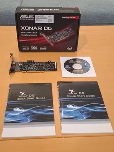 ⚡peu utilisé !⚡ Carte son ASUS XONAR DG 5.1 PCI Soundcard + emballage d'origine/pour PC gamer - Photo 1/13
