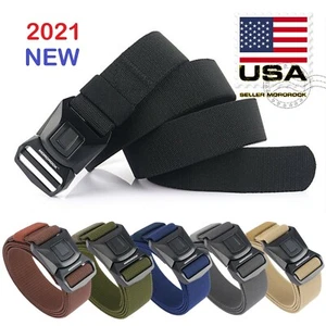 Quick Release Buckle Survival Army Military Belt Strap Tactical Rigger Waistband - Picture 1 of 24