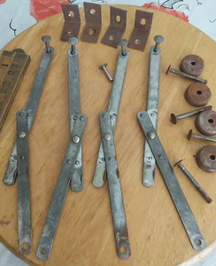 Samson Card table leg hinge repair parts Vtg 1920s Coca-Cola Folding x4 salvage - Picture 1 of 6