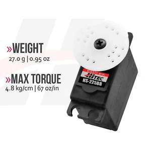 Mini servos analógicos Hitec Mighty HS-225BB - Imagen 1 de 3
