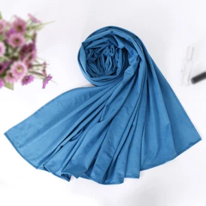Muslim Women Scarf Shawl Long Scarf Hijab Headscarf Wrap Stoles Plain 190*70cm - Picture 1 of 16