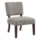 Jasmine Accent Chair in Speckled Charcoal Fabric