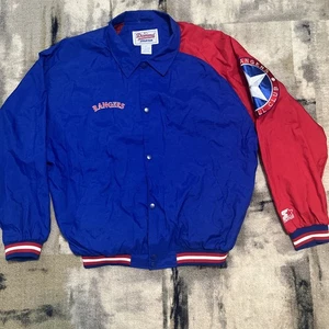 VINTAGE Texas Rangers MLB Starter Diamond Collection Jacket Men’s XL Red Blue - Picture 1 of 9