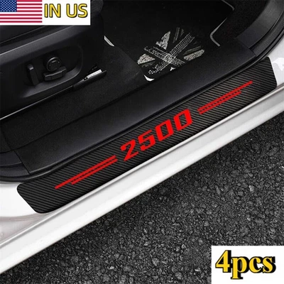 4x Para Chevy Silverado 2500 HD Accesorios Camión Puerta Alféizar Placa Protector Cubierta Foto 1 de 4