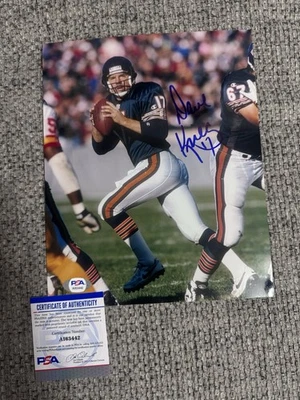 Dave Krieg autographed signed 8x10 photo Chicago Bears PSA COA - Image 1 of 4