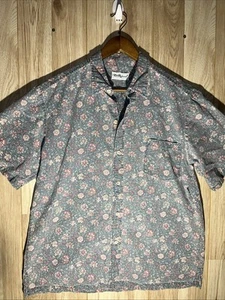 Camicia hawaiana vintage anni 70 Tori Richard uomo L stampa floreale rovescio - Foto 1 di 7