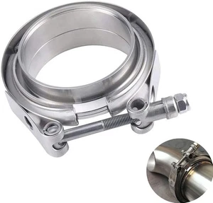 3.5 Inch Stainless Steel Exhaust V Band Clamp Male Female Flange Assembly,3.5... - Picture 1 of 7