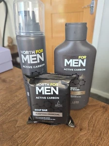 Oriflame North For Men Set Seife Duschgel & Rasierschaum Neu Versiegelt Hautpflege - Bild 1 von 9