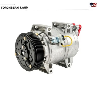 A/C Compressor with Clutch For Volvo S60 2001-2009 XC90 2003-2006 - Image 1 of 4